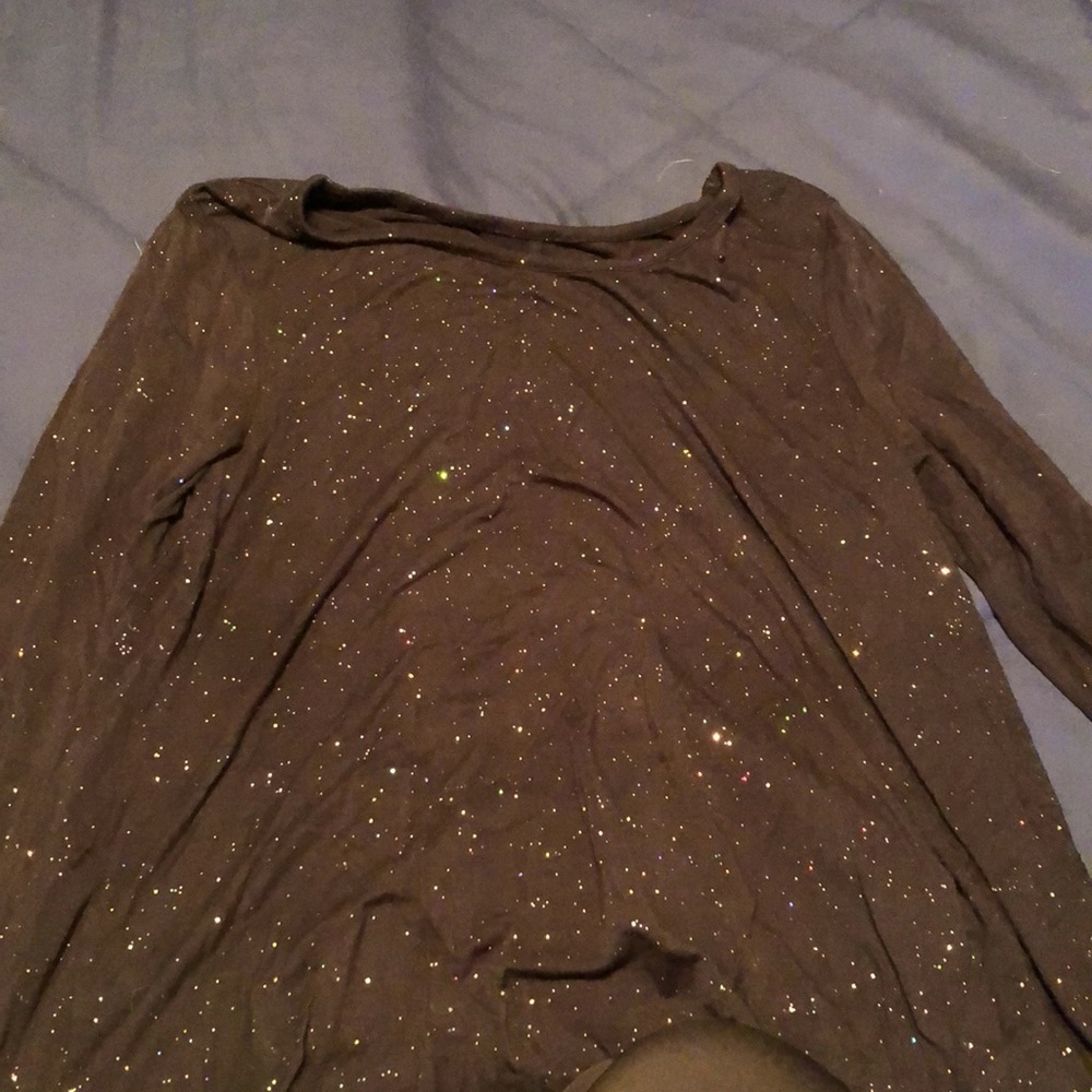 Black long sleeve top